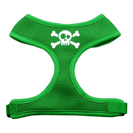 UNCONDITIONAL LOVE Skull Crossbones Screen Print Soft Mesh Harness Emerald Green Medium UN788472